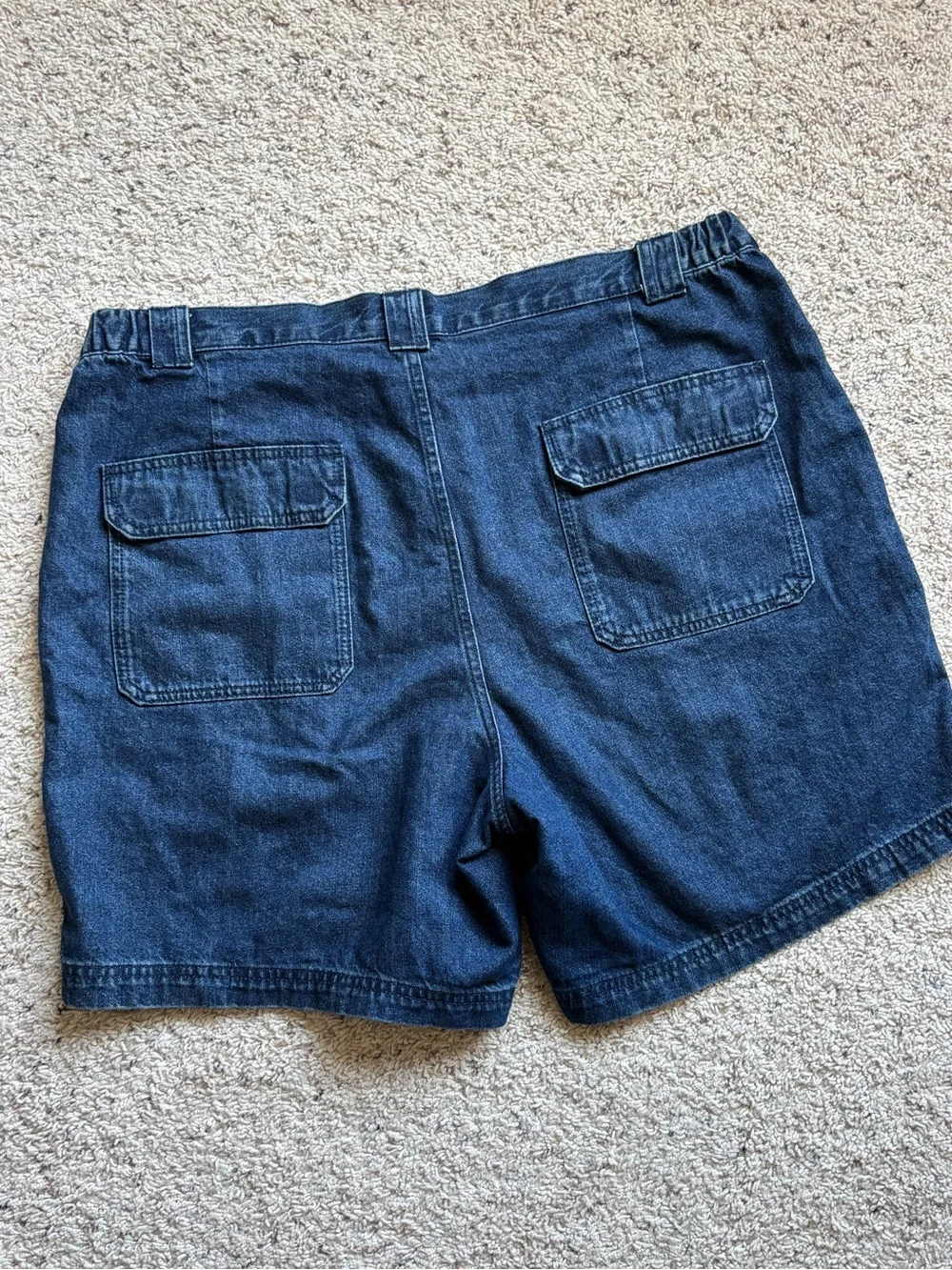 croft & barrow Dark Blue Denim Cargo Shorts men’s 40